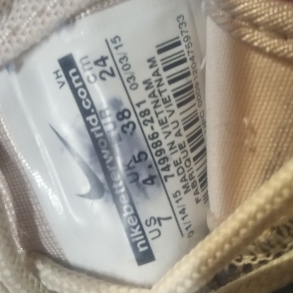 Nike Orange Floral Sneakers - Picture 5 of 5